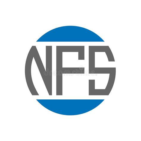 Design Do Logotipo Da Letra Nfs Em Fundo Branco Conceito De Logotipo