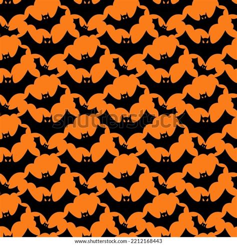 Seamless Bat Pattern Background Vector Illustration Stock Vector