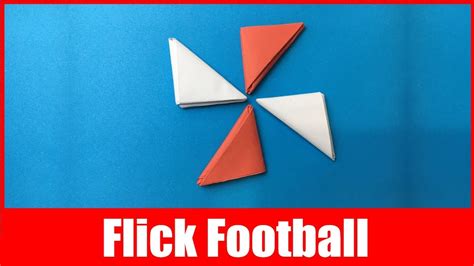 How To Make A Paper Football Diy Flick Football Easy Origami Very