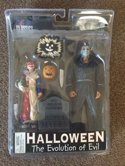 Neca Michael Myers Evolution Of Evil 2 Pack Halloween Figures Rare