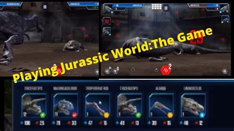 Jurassic World The Game Triceratops Majungasaurus Tropeognathus