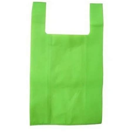 Plain Green Non Woven U Cut Bags For Shopping At Rs 120 Kilogram In