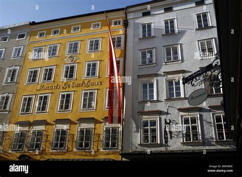 Mozarts Birthplace In Salzburg High Resolution Stock Photography And