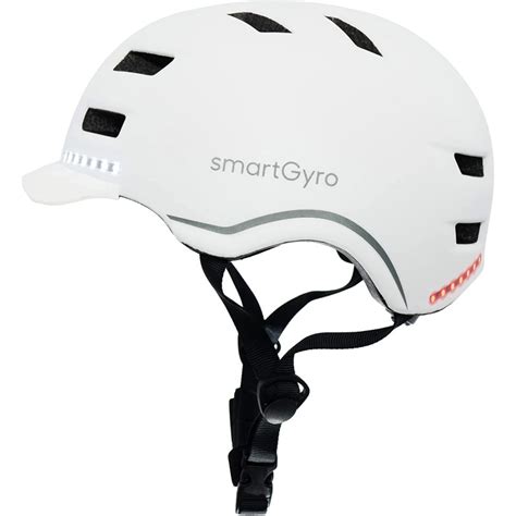 Smartgyro Helmet Pro Casco Inteligente Con LED Talla L Blanco