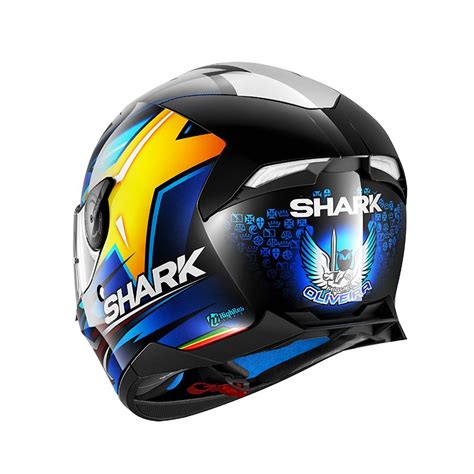 Miguel Oliveira Helmet Replica - Capacete SHARK SKWAL 2 Replica Miguel ...