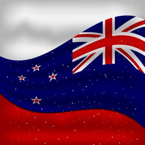 Premium Vector | 6 february new zealand national day flag design