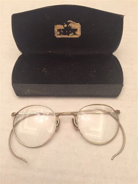 Antique Vintage Ao 1 10 12k Gf Gold Filled Glasses Eyewear Round Unisex Ebay