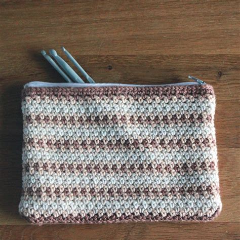 Crochet Zipper Pouch | AllFreeCrochet.com