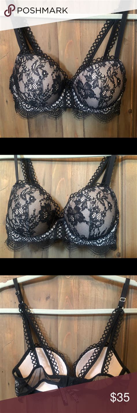 Victorias Secret Black Lace Demi Bra 32c Demi Bra Bra Black Lace