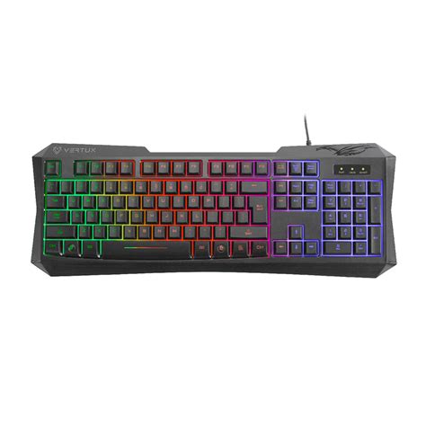 Vertux Radiance Ergonomic Backlit Wired Gaming Keyboard Gamextremeph