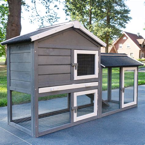 Cage Clapier Enclos Lapin Ext Rieur En Bois Haute Qualit Pour Lapins