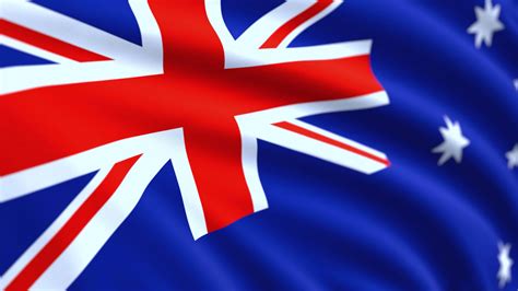 4K video Australia flag is waving 17553426 Stock Video at Vecteezy