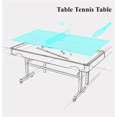 100 Best Deal Otto Foldable Pool Table 6FT 3IN1