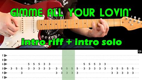 GIMME ALL YOUR LOVIN Guitar Lesson Intro Riff Intro Solo With