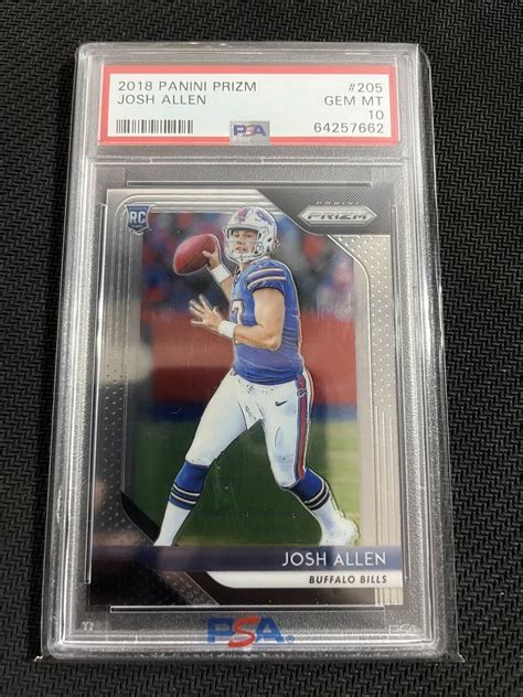 Josh Allen 2018 Prizm 205 Base Psa 10 Price Guide Sports Card Investor