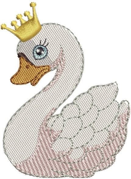 Swan Embroidery Design My Emb Designs