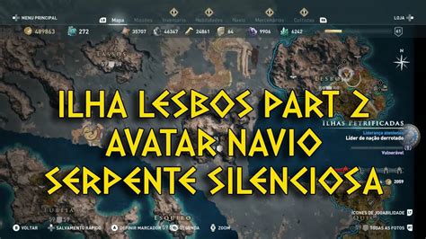 Ac Odyssey Ilha De Lesbos Part Avatar Navio Serpente Silenciosa