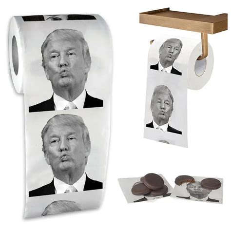 Paper Roll Toilet Trump Donald President Bathroom Donald Trump Toilet