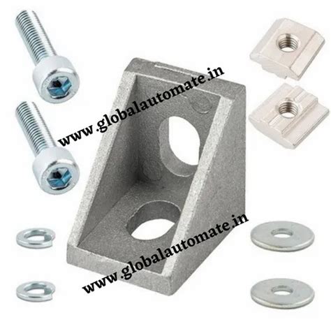 Corner L Brackets For Industrial T Slot Aluminum Profiles, For Assembly ...