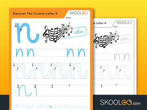 Discover The Cursive Letter N - SKOOLGO