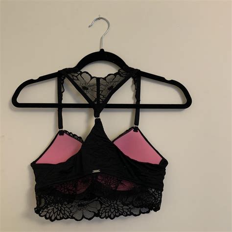 Victoria Secrets Pink Lace Bralette This Bralette Depop