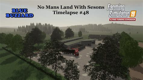 New Farm Equipedment Baling Hay No Mans Land 48 Fs19 Timelapse