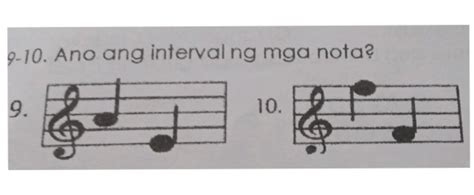 Ano Ang Interval Ng Mga Nota Brainly Ph