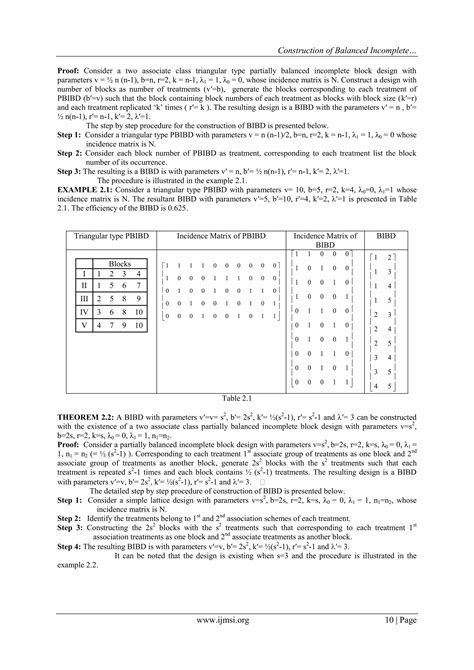 Construction Of Balanced Incomplete Block Designs Pdf