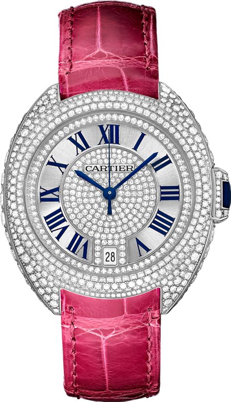 Cartier Wjcl Cl De Cartier White Gold Full Diamonds Red