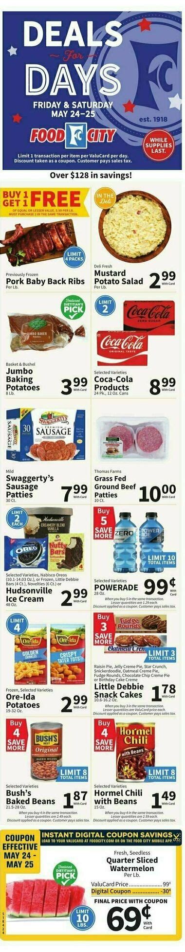 Food City Weekly Ad From May Page