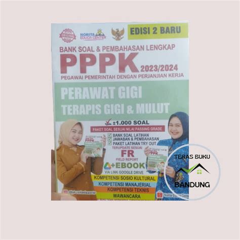 Jual Buku Bank Soal Pppk Perawat Gigi Terapis Gigi Dan Mulut