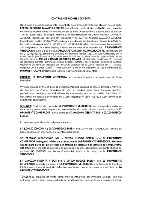 Contrato De Promesa 6