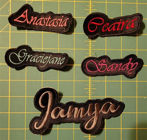 Embroidered Patch Custom Name Embroidery Name Tag - Etsy