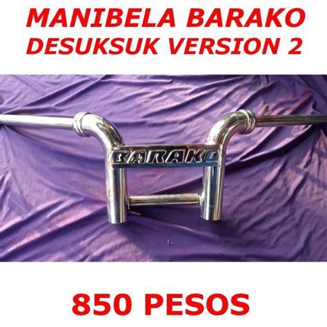 Kawasaki Barako Handle Bar Stainless Manibela Desuksuk Style