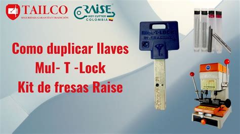 Como Duplicar Llaves Mul T Lock Kit De Fresas Raise YouTube