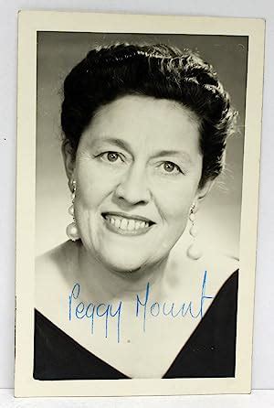 An Original Signed And Inscribed Photograph Card From Peggy Mount By