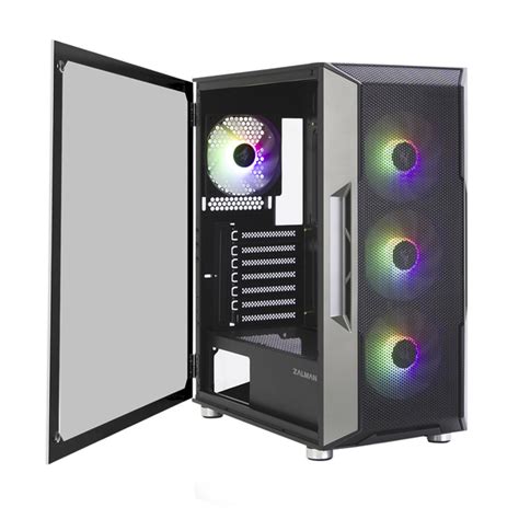 Zalman I3 Neo ATX/Mid Tower, TG, 4 RGB fans included - Multitronic