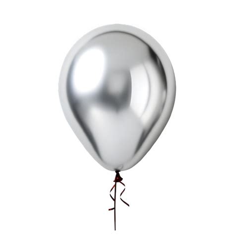 Premium AI Image | Silver Metallic Balloons