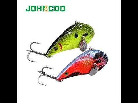 Johncoo Vib Vibration Bait Spinner Spoon Fishing Lures Fishing Lures