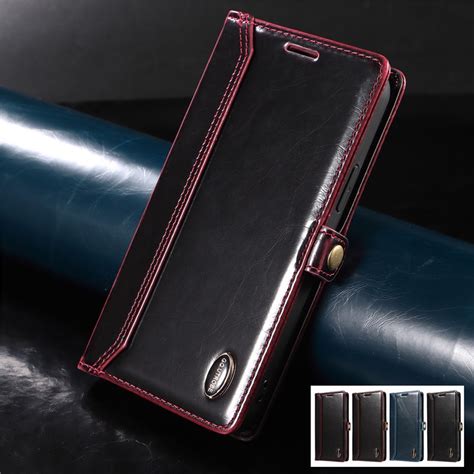 Capa Carteira Flip De Couro Suporte Para IPhone 12 11 Pro XS Max 12