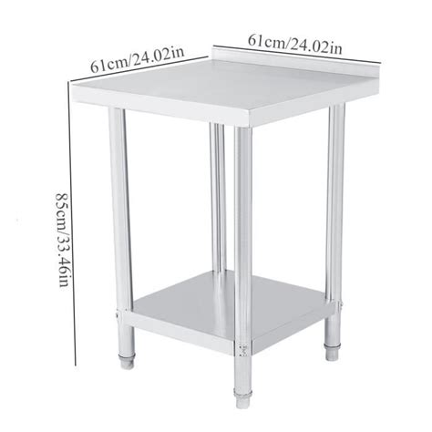 Table De Travail Inox Pour Cuisine Professionnelle Plan De Travail