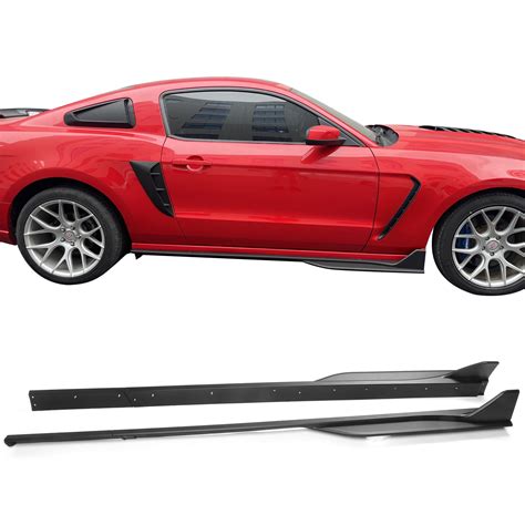 Ikon Motorsports Side Skirts Compatible With 05 14 Ford Mustang GT500