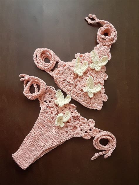 Custom Crochet Bikini Crochet Cottage Core Bikini Set Etsy