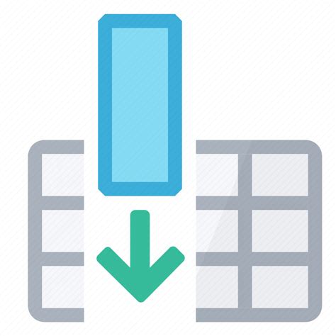 All Arrow Cells Column Full Insert Table Icon Download On