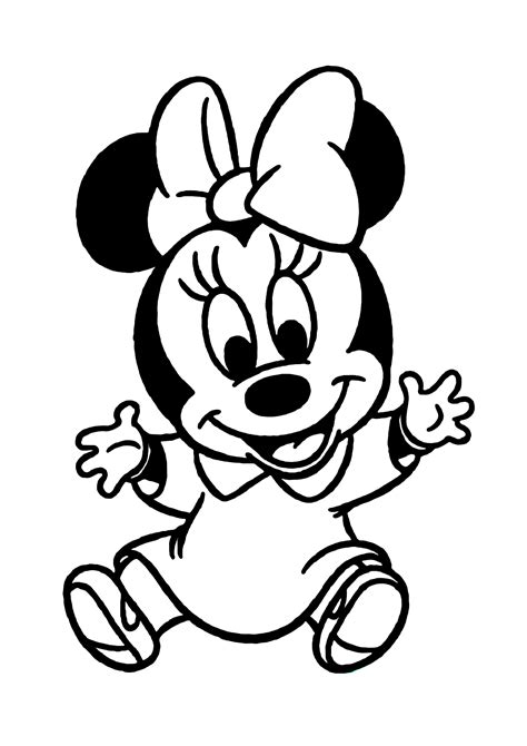 Minnie Baby Para Colorir Imprimir Desenhos