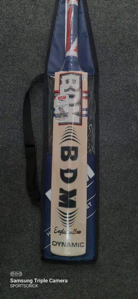 English Willow Short Handle Bdm Dynamic Power Original Cricket Bat At