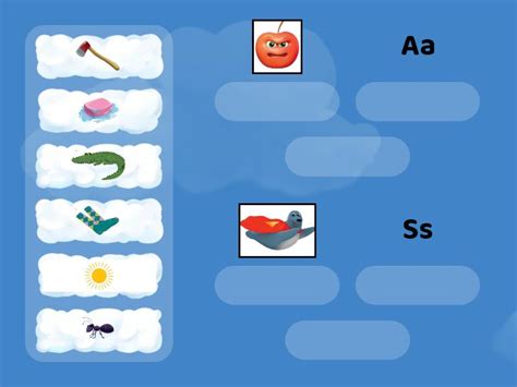 Phonics Aa Ss Ordenar Por Grupo