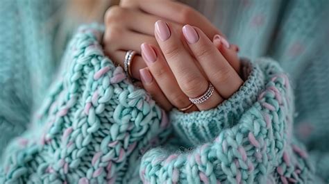 Premium Photo Female Hands With Pink Nail Design Glitter Pink Nail