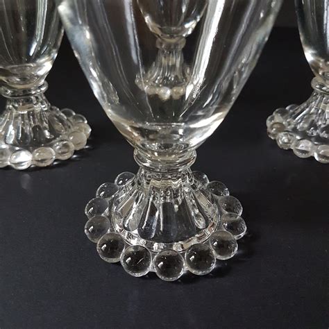 Anchor Hocking Boopie 5 1 2 Water Goblet 8oz Berwick Ball Pattern Set Of 4 Vintage Wine