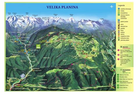 Velika Planina Map Season Lift Parking